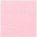 A close-up of a Hoffmaster pink paper napkin with a white border.