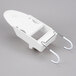 A white plastic container with hooks.