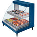 A Hatco Glo-Ray double shelf countertop hot food display case with food inside.