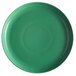 a close-up of a green plate