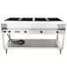 A Vollrath stainless steel electric hot food table with four sealed wells.