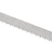 A Weston stainless steel replacement blade for a butcher hand meat saw with sharp teeth.