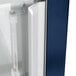 The metal door of a Hatco Glo-Ray countertop warmer with a thermometer.