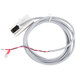 A close-up of a Magnetic Bin Switch Assembly cable with red and white wires.