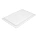 A white plastic Cambro food storage container lid.