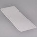 A clear vinyl Menu Solutions sheet protector with three holes.