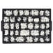 Aarco HF.75 3/4 inch Helvetica Universal Single Tab Letter and Number Set - 165 Characters