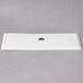 A white rectangular porcelain platter with the 10 Strawberry Street logo on it.