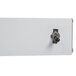 A white metal Hatco strip warmer with black handles.
