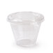 Squat 9 oz. Parfait Cup with 4 oz. Fabri-Kal Insert and Flat Lid - 100/Pack