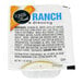 A white package of House Blend Ranch sauce portion cups with black and blue text.