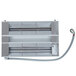 The Hatco Glo-Ray dual infrared warmer with a metal plate and wires attached.