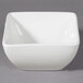 A white square 10 Strawberry Street Whittier porcelain bowl.