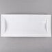A white rectangular 10 Strawberry Street Whittier Ridge Platter.