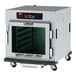 A large grey Metro C5 9 Series heated holding and proofing cabinet with a glass door.