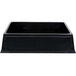 A black rectangular Geneva insulated beverage bin with a high gloss finish.