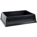 A black rectangular Geneva insulated beverage bin with a lid.