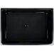 A black rectangular Geneva insulated beverage bin with a round hole in the middle.