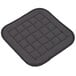 A black square San Jamar Ultigrips hot pad with black stitching in squares.