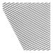 A close-up of a black grid pattern on a white mesh San Jamar Shelf Liner.