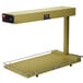A yellow Hatco table top food warmer with a heated shelf.