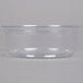 A clear plastic Fabri-Kal deli container with a clear lid.