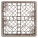 A beige plastic rack with 12 compartments and an open rack extender on top.