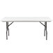 Correll Bar Height Folding Table, 30 inch x 72 inch Adjustable Height Plastic, Granite Gray - R-Series RA3072-23