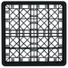 A black plastic crate with holes.
