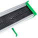 A black and green plastic Unger Hold Up Tool Holder with a green handle.