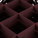 A red square grid with 16 smaller square compartments inside.