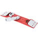 A white and red plastic Unger EZ flat mop holder with red buttons.