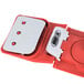 A red and white plastic Unger EZ Flat Mop Holder with white buttons.