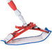 A red and white Unger EZ flat mop holder.