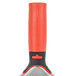 A red and black Unger ErgoTec window squeegee with a handle.