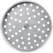 An American Metalcraft heavy weight aluminum pizza pan with perforations.