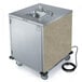 A Lakeside stainless steel portable hand sink cart.