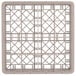 A white plastic basket with a lattice pattern and 16 square compartments.