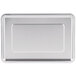 A silver rectangular Waring baking pan with a black border.