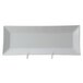 A white rectangular Thunder Group melamine plate.