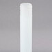 A white plastic tube with a white screw.