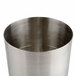 An American Metalcraft stainless steel French fry cup with a handle.