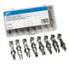 Ateco 8-piece metal crimper tool set in a plastic case.