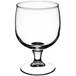 An Arcoroc Amelia wine goblet with a stem and a small base.