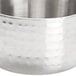 An American Metalcraft stainless steel bowl with a hammered design.