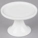 An American Metalcraft white porcelain cake stand with a pedestal.