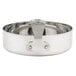 An American Metalcraft stainless steel pan with a handle.