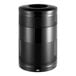 A black cylinder with a hole on top.