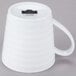 A 10 Strawberry Street white porcelain mug with a C-handle.