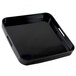 10 Strawberry Street BLK-SQ Black 13 1/2 inch Square Lacquer Tray - 8/Case